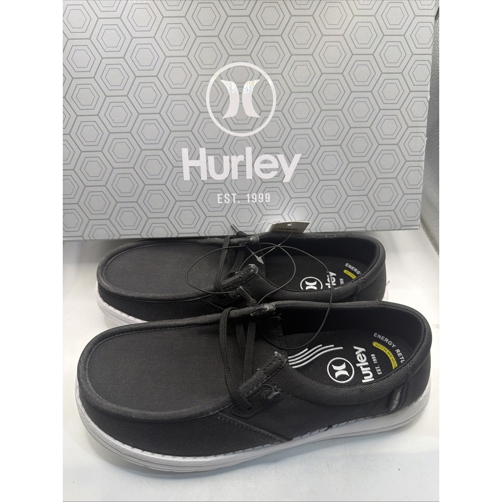 Hurley Ojai Women's Black Memory Foam Water Repellent Slip On Shoes Size 8.5 New